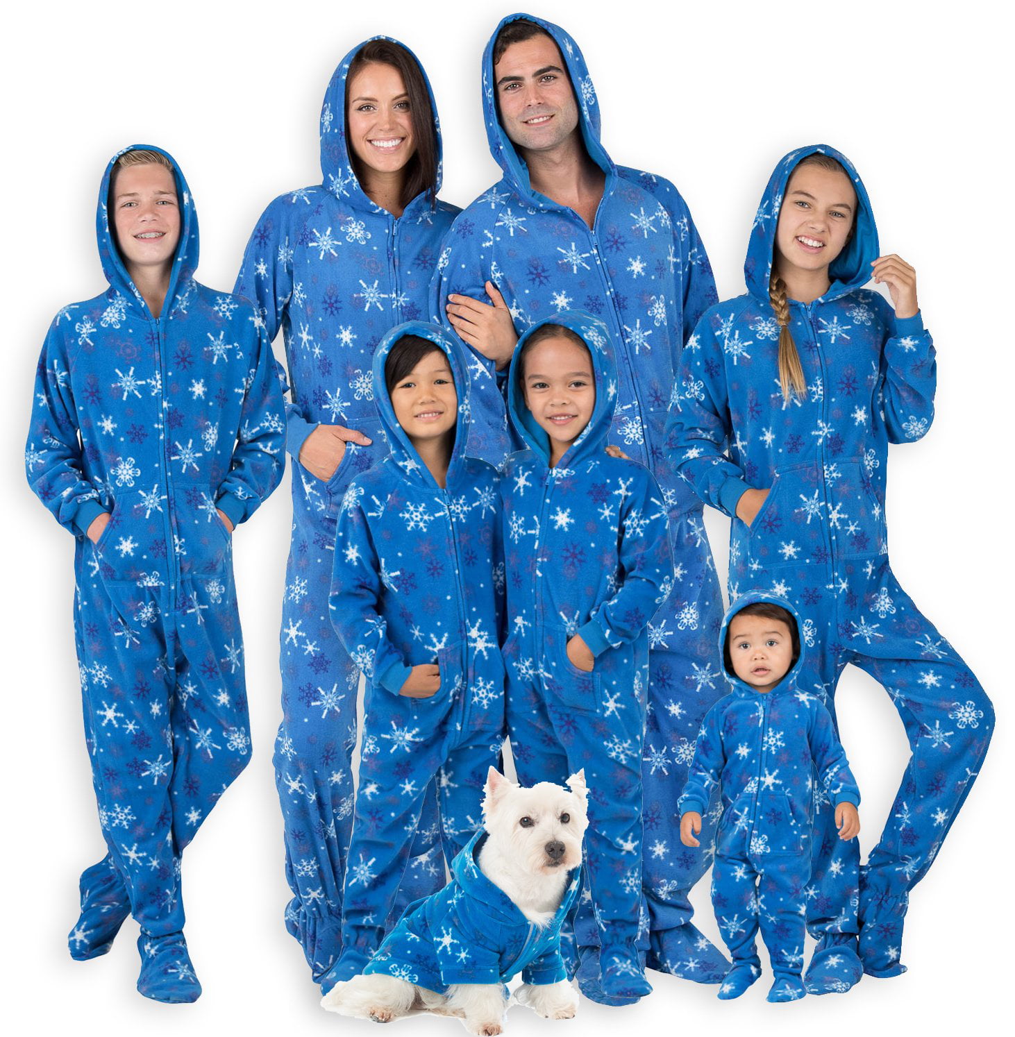 Footed Pajamas - Footed Pajamas - Family Matching Snow Blizzard Day ...