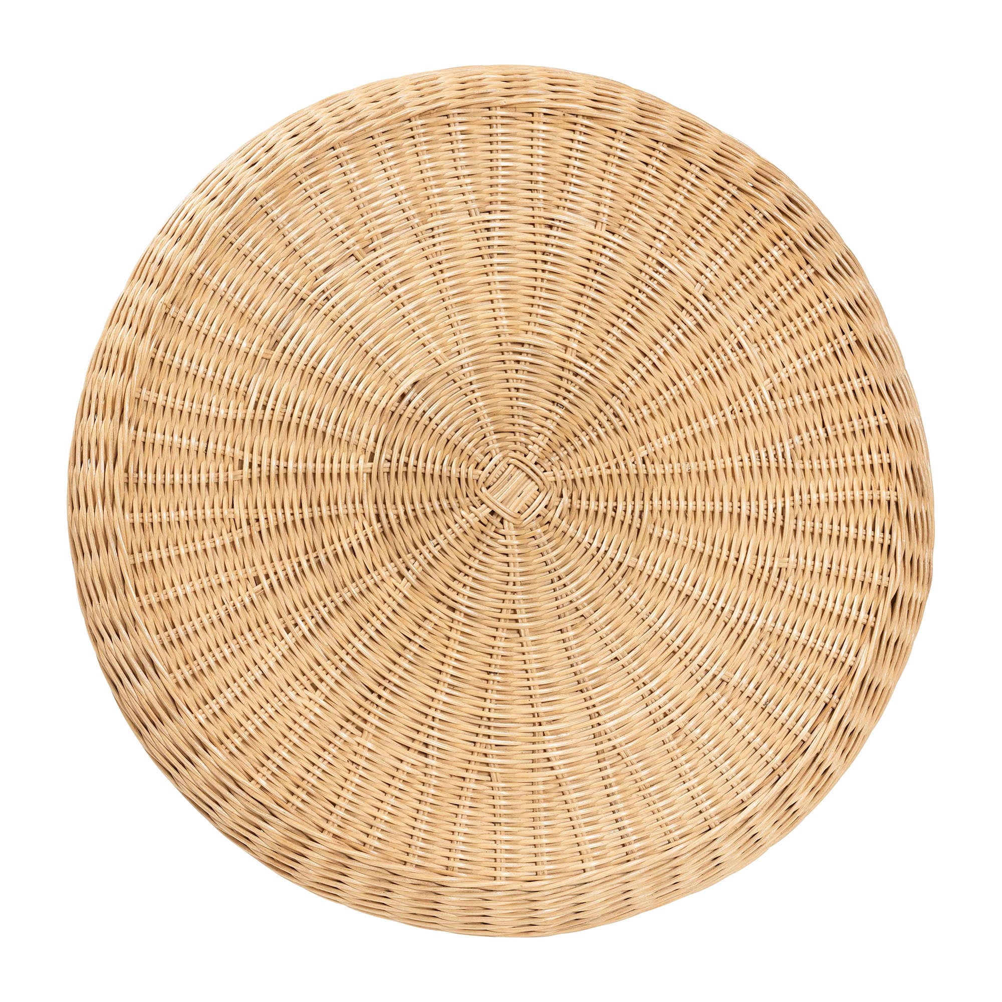 bali & pari Hideo Boho End Table, Natural Rattan