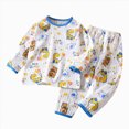 thumbnail image 5 of CAUYDY Kids Boy Sleepers Clothing for Child 5-7T 8-10Y Long Sleeve Shirt Elastic Pants 2 Piece Cute Set Boys Pjs Fall Winter Sizes 9-10 Years,Light Yellow, 5 of 5