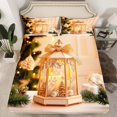thumbnail image 2 of jejeloiu Christmas Candle Lanterns Bed Sheets,Merry Xmas King Sheets,Romantic Led Lantern Sheet Set For Men Women,Ultra Soft Home Decor,4pcs, 2 of 7