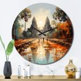thumbnail image 1 of Designart "Journey To Asian Painting VIII" Asian Oversized Wall Clock, 1 of 6