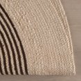 thumbnail image 3 of Rugs USA x Padma Lakshmi Stillpoint Radiating Pattern Jute and Cotton Rug, 7' 6" x 9' 6", Oval, Mysore Dark Brown, 3 of 7