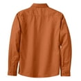 thumbnail image 6 of Womens Long Sleeve Easy Care Cotton/Polyester Shirt Texas Orange/Light Stone 5XL, 6 of 6