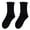 Black, variant on opolski 1 Pair Women Socks Mid-tube Shirring Edge Japanese Style Solid Color High Elasticity Anti-slip Thin Soft Breathable Sweat-absorption Anti-shrink Sports Piled Socks White