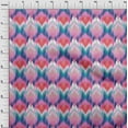 thumbnail image 4 of oneOone Viscose Chiffon Royal Blue Fabric Ikat Fabric For Sewing Printed Craft Fabric By The Yard 42 Inch Wide, 4 of 6