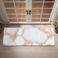 thumbnail image 2 of White Rose Gold Marble Door Rugs,Washable Non Slip Door Mats Indoor,Decorative Door Mats,Entry Mat Indoor for Entrance,Bedroom,Kitchen,Bathroom,16"x47", 2 of 6