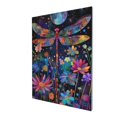 thumbnail image 3 of 12x16 inch Oil Paintings On Canvas Wall Art Colorful Dragonflies & Flowers,Garden,Florists Wall Decor Accessory,Living Room,Bathroom,Garden Yard Home Wall Decor Poster & Prints,Bedroom Decor, 3 of 6