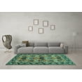 thumbnail image 3 of Ahgly Company Indoor Rectangle Persian Turquoise Blue Traditional Area Rugs, 8' x 12', 3 of 4