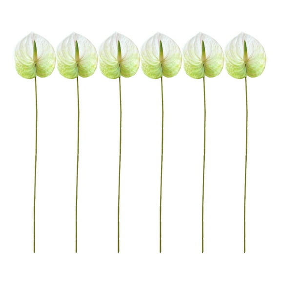 FRCOLOR 6pcs Artificial Anthurium Flowers Fake Flower Table Centerpieces Flower Arrangement Decors