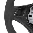 thumbnail image 4 of Volante ANGGREK De Fondo Plano Fibra de Carbono Gamuza Con Franja Roja Para E90 E92 E93 M3 E82 E88 2006-2013, 4 of 7
