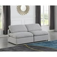 thumbnail image 7 of Meridian Furniture Indulge 70" Contemporary Linen Fabric Modular Sofa in Gray, 7 of 7