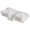White, variant on EDX Ergonomic Contour Memory Foam Pillow for Neck & Shoulder Pain Relief, Slow Rebound Cervical Support, Cooling Washable Cover, Light Gray