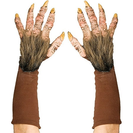 Halloween Adult Brown Beast Gloves