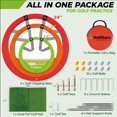 thumbnail image 4 of Juego de redes de golf Golfguru con tapete, 12 pelotas, 4 camisetas, 4 of 6