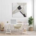 thumbnail image 2 of Stupell Industries Abstract Shape Arrangement Neutral Tan Black Modern Painting, 36 x 36, Design by Melissa Wang, 2 of 6
