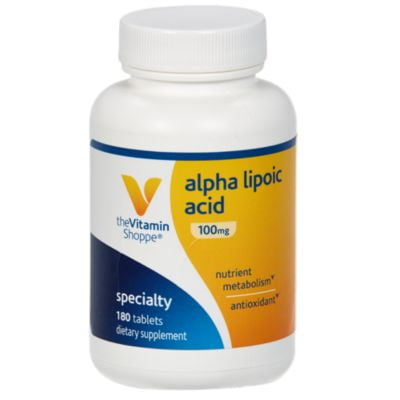 Alpha Lipoic Acid 100mg, Natural Antioxidant Formula to Support Glucose Metabolism  Promotes Healthy Blood Sugar, ALA Fights Free Radicals, Gluten  Dairy Free (180 Capsules) by The Vitamin (Best Non Dairy Formula)