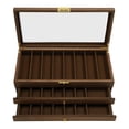 thumbnail image 6 of Knife Storage Box, 3-Tier Knife Display Case Organizer(Walnut Color) 15.7 *7.6 *4.7 in, 6 of 16
