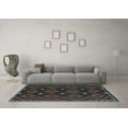 thumbnail image 3 of Ahgly Company Indoor Rectangle Oriental Light Blue Traditional Area Rugs, 7' x 9', 3 of 4
