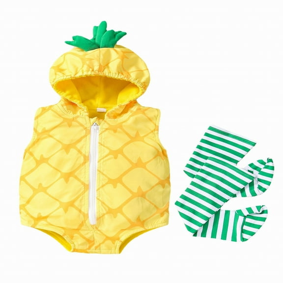 Otqutp Baby Fashion Clothes Set Baby Halloween Toddler Baby Boy Girls Animal Fruit Hooded Romper Leggings Elastic Outfits 2PCS Fall Winter Clothes