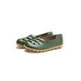 thumbnail image 3 of Gomelly Womens Casual Shoes Comfort Loafers Slip On Flats Breathable Boat Shoe Work Walking Army Green 7, 3 of 4