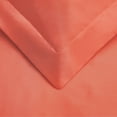 thumbnail image 3 of 300-Thread Count 100% Egyptian Cotton Lightweight Solid Duvet Cover Set Coral / King/Cal King, 3 of 5