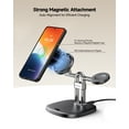 thumbnail image 3 of Magnetic Wireless Charger for Samsung Phones (Need A Magnetic Case), for Galaxy S26/S25/S24/S23/Z Fold7/Z Flip 7/S22, Galaxy Watch 8/8 Classic/Ultra/7/6/5/4/3, SwanScout 712SM (No Adapter), 3 of 8