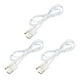 thumbnail image 1 of Cable de alimentación USB a DC de 1 M, USB a DC 4.0mm x 1.7mm, cable de 5V blanco para mini ventilador, cámara, dispositivos de tableta, 3 Pcs, 1 of 5