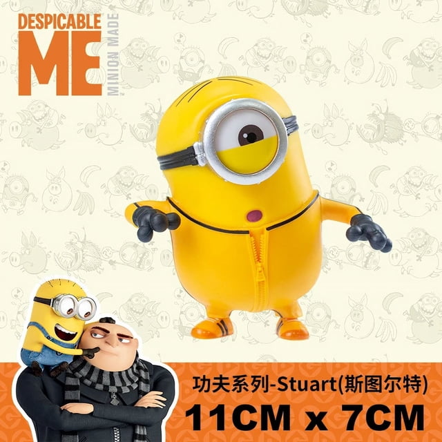 Figuras genuinas de Mi villano favorito, Minions de ojos grandes, figura de acción de Anime Bob Kevin Stuart, figura de PVC, modelos coleccionables, juguete, regalo, muñeca