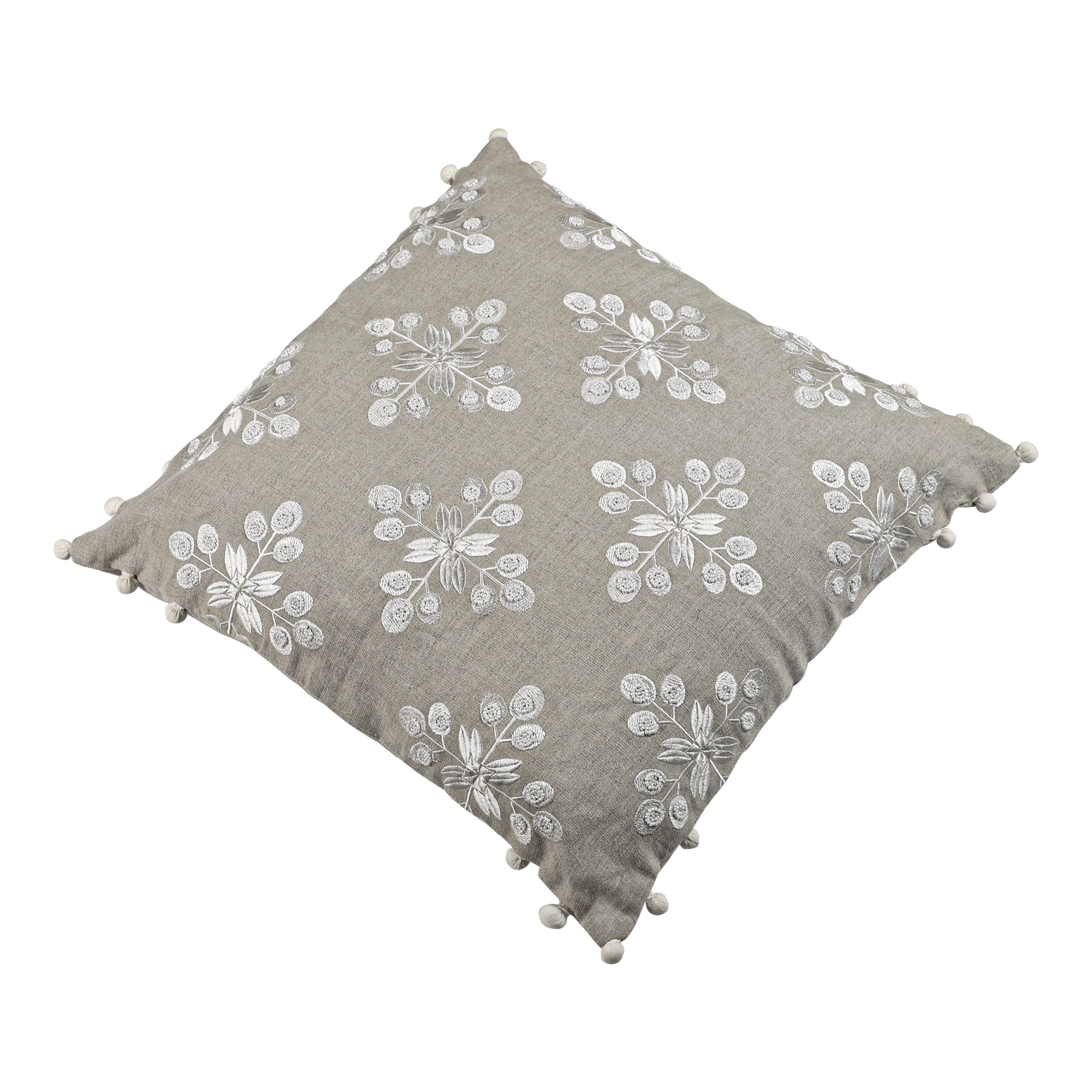Harlow Hill Paul 20" x 20" Beige/Ivory Striped Linen Adult Decorative Throw Pillow Cover