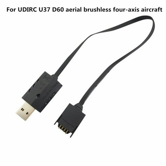 Riforla USB Charging Cable for UDIRC U37 D60 Battery Charger Accessories Helicopter Black