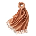 thumbnail image 1 of Sonducket Bufanda unisex con flecos Bufanda de tubo cálida y acogedora para invierno Bufandas de punto fino Borla con flecos Accesorios de disfraces amarillo arena, 1 of 6
