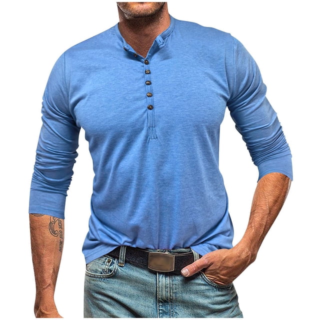 Npasoilc Hauts pour Hommes Homme Couleur Unie Cardigan à Boutons Manches Longues Col Rond