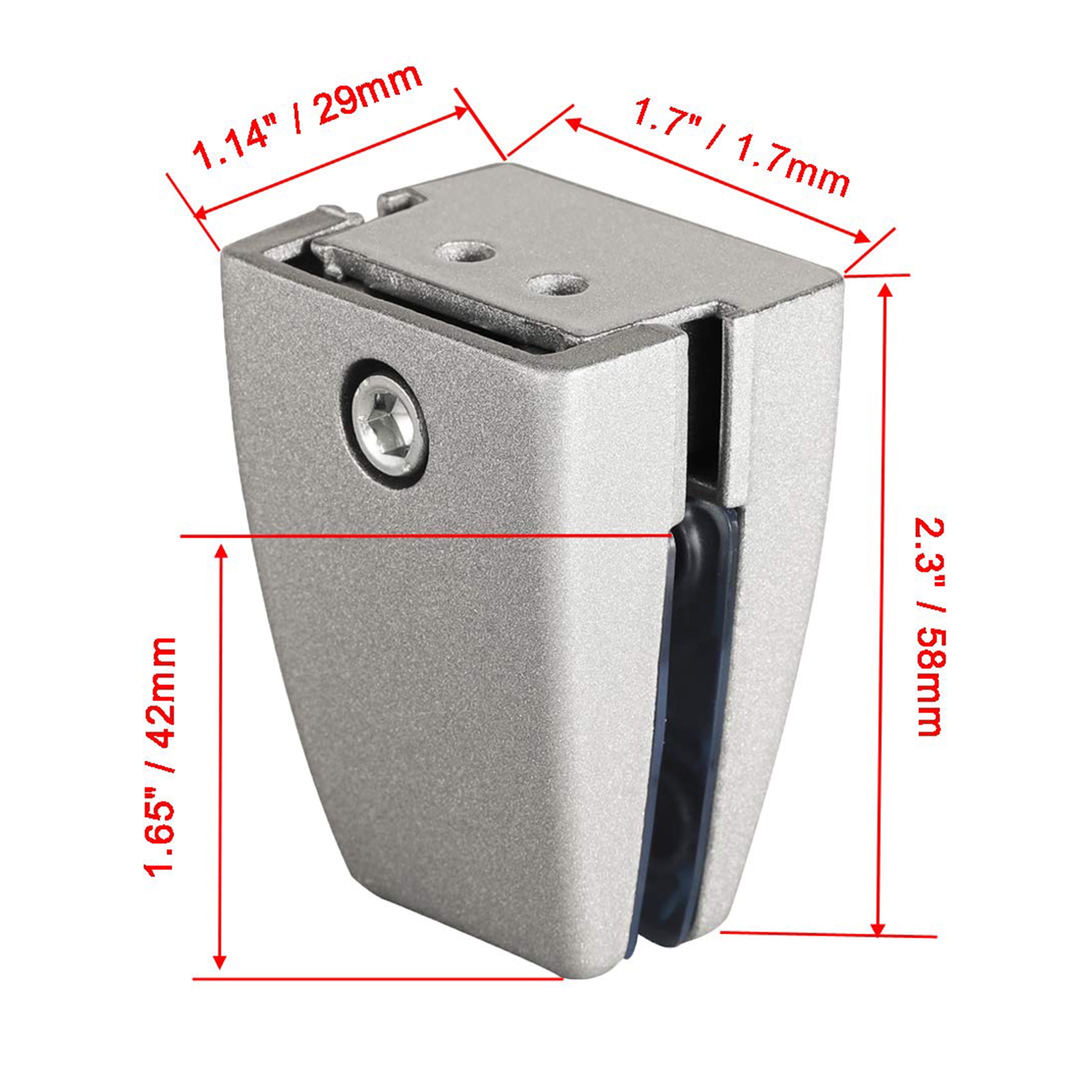 VANROUG 20 PCS Office Desk Partition Support Bracket,Desk Divider Clamp Brackets Shelf Clip Clamp Holder Screen Clip Holders,Desk Privacy Screen Clips Clamps Sneeze Guard Bracket Support 0-1/2" Panel