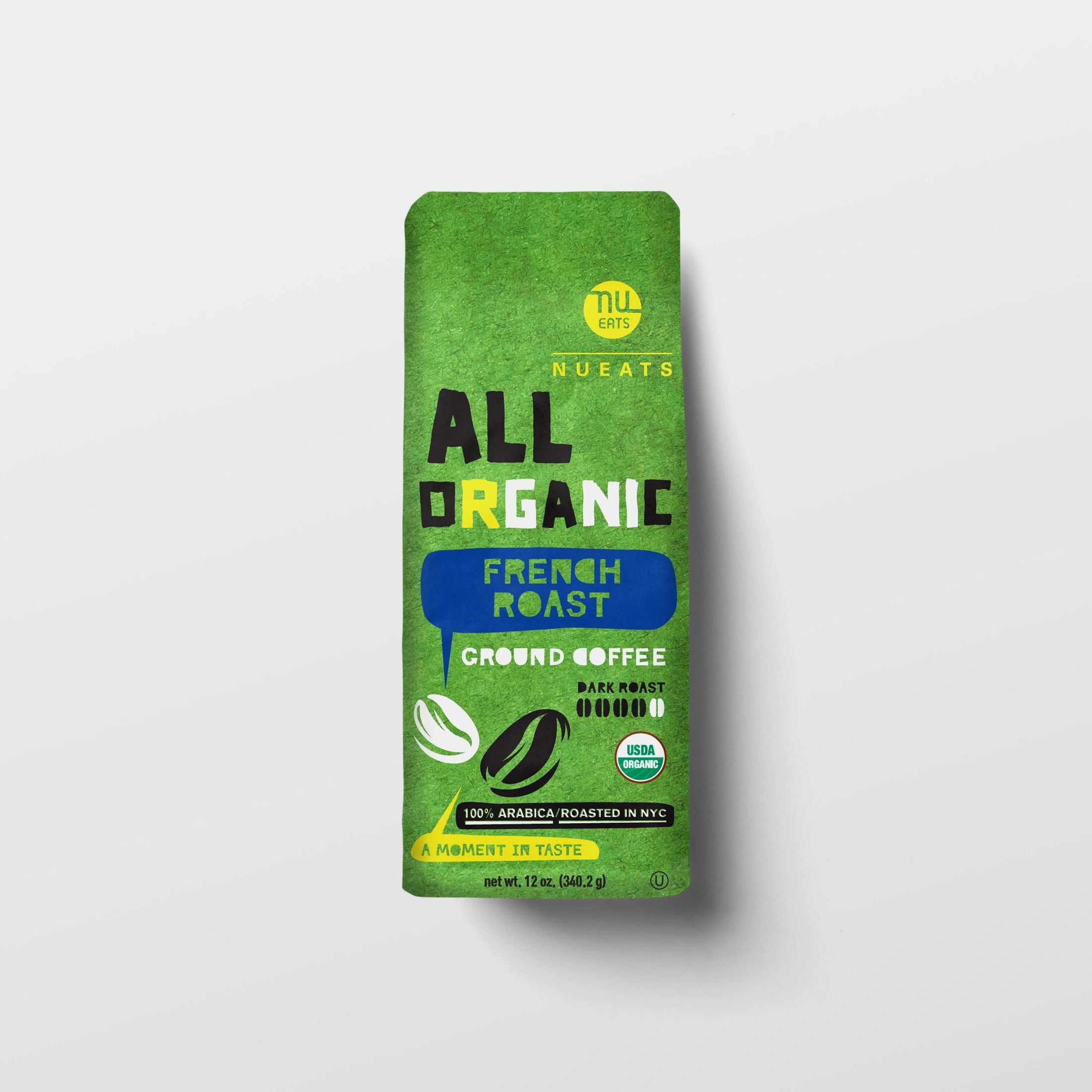 All Organic ground coffee, French Roast