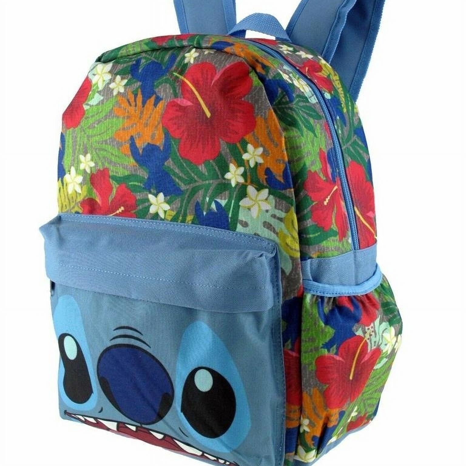 Disney Lilo and Stitch Backpack 16" Canvas Big Face Large All over Print - New with box/tags - image 2 of 2