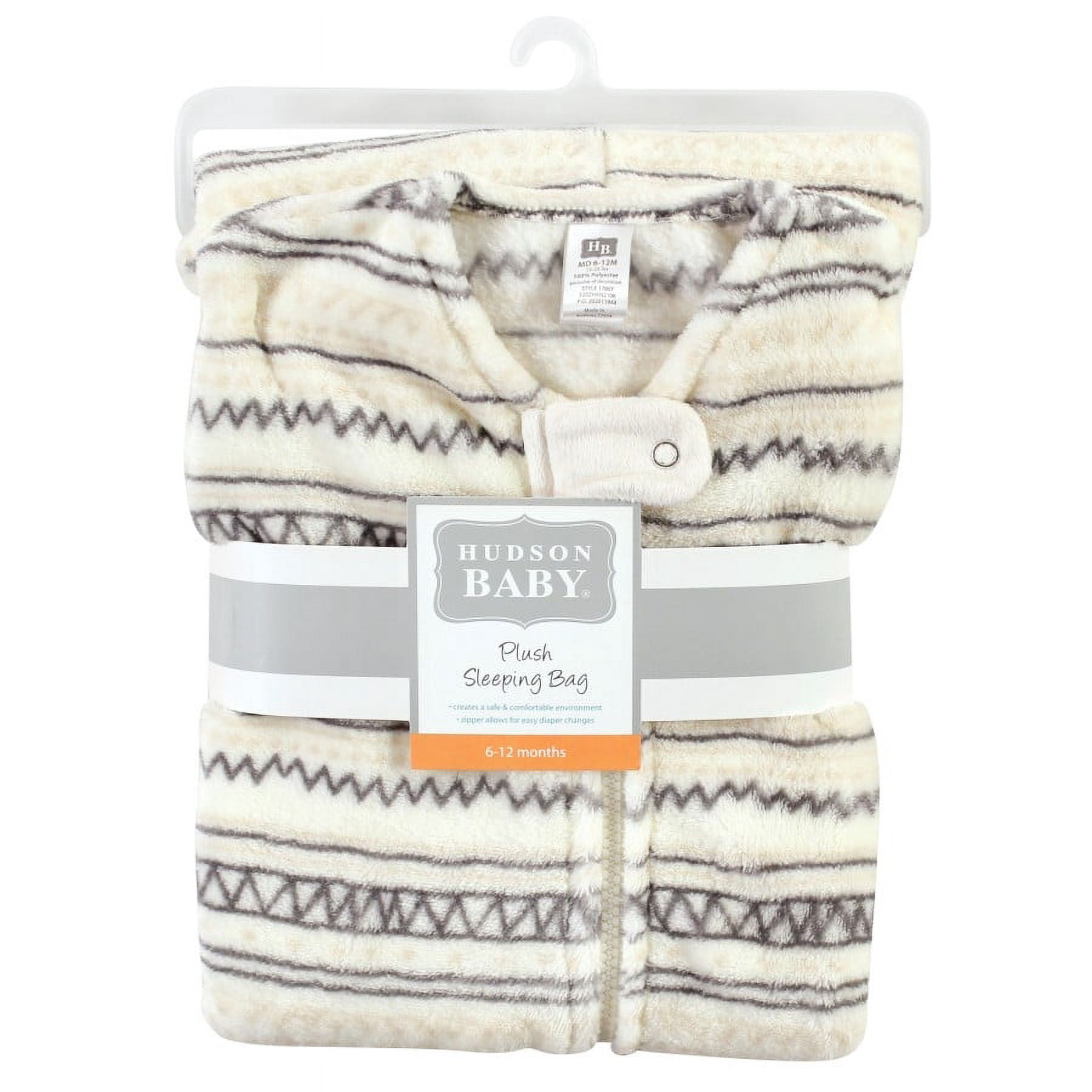 Hudson Baby Plush Sleeveless Sleeping Bag, Sack, Blanket, Stripe Print, 18-24 Months
