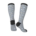 thumbnail image 4 of Fotbe Sleep Rabbit print Women's Men's Novelty Crew Socks Cotton Socks Knee High Socks for Walking,Running,Nurses,Pregnancy, 4 of 9