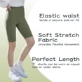thumbnail image 5 of Rolanko Girls' Shorts Gym Stretch Spandex Compression 7" Athletic Shorts for Kids sports Dance 4-16, 5 of 5