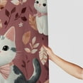 thumbnail image 3 of Patifu Cute Cat Home Bathtubs Bathroom Curtain Decoration 100% Polyester Fiber Chic Modern Bathroom Decor Shower Curtain with Hooks 60"x72, 3 of 7
