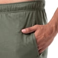 thumbnail image 4 of Pantalón para dormir de punto Fruit of the Loom para hombre, color verde oscuro, 4 of 5