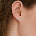 thumbnail image 3 of Limerencia G23 Hypoallergenic Titanium Push-in Flat Back Stud Earrings for Men and Women, 3 of 7