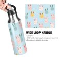 thumbnail image 4 of Yayeee 33oz Insulated Water Bottle Double Wall Stainless Steel with Flip Straw Lid, Cute Rabbits, 4 of 7