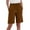 Coffee, variant on biudgviw Bermuda Shorts for Women Wide Leg Cotton Linen Shorts Plus Size Comfortable Lounge Bottoms Summer Long Shorts with Pockets