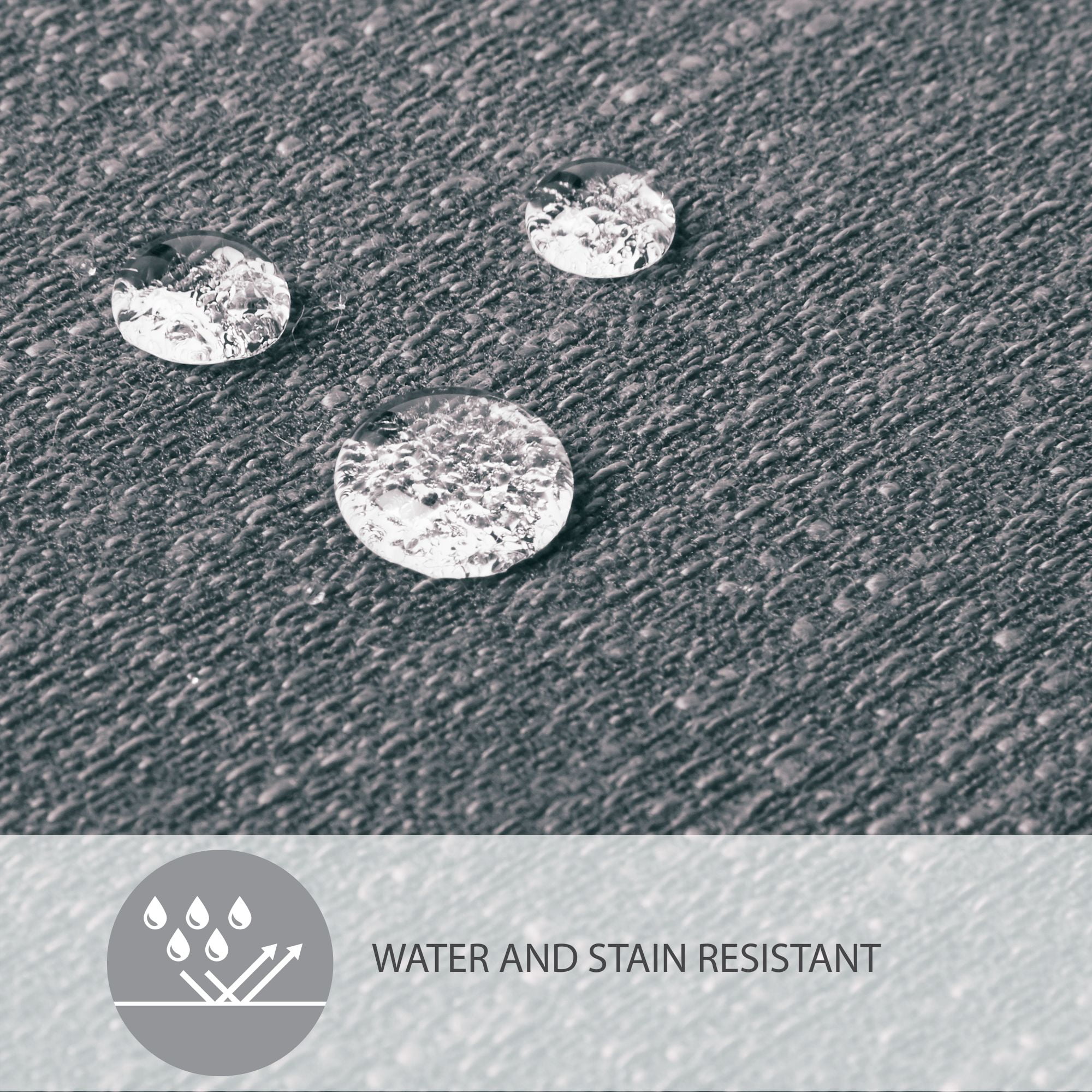 TOWN & COUNTRY LIVING Harper Stain and Water Resistant Reversible Placemat 4-Pack Set, Grey Flannel, 13"x17.5"