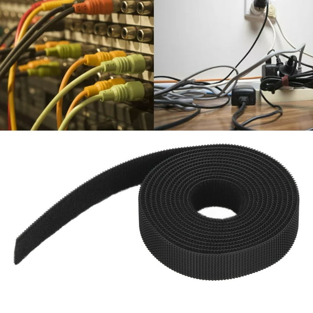 Hook and Cable Ties, Multifunctional Fastening Nylon Tape Cable Management Tape for Wire Bundling