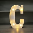 thumbnail image 4 of Fiudx Lámpara con Letras Led Decorativas, Luz Nocturna Tipo Marquesina, Decoración Versátil para El Hogar, Celebraciones de Cumpleaños y Bodas, Ambiente Romántico, Fácil de Usar con Pilas., 4 of 6