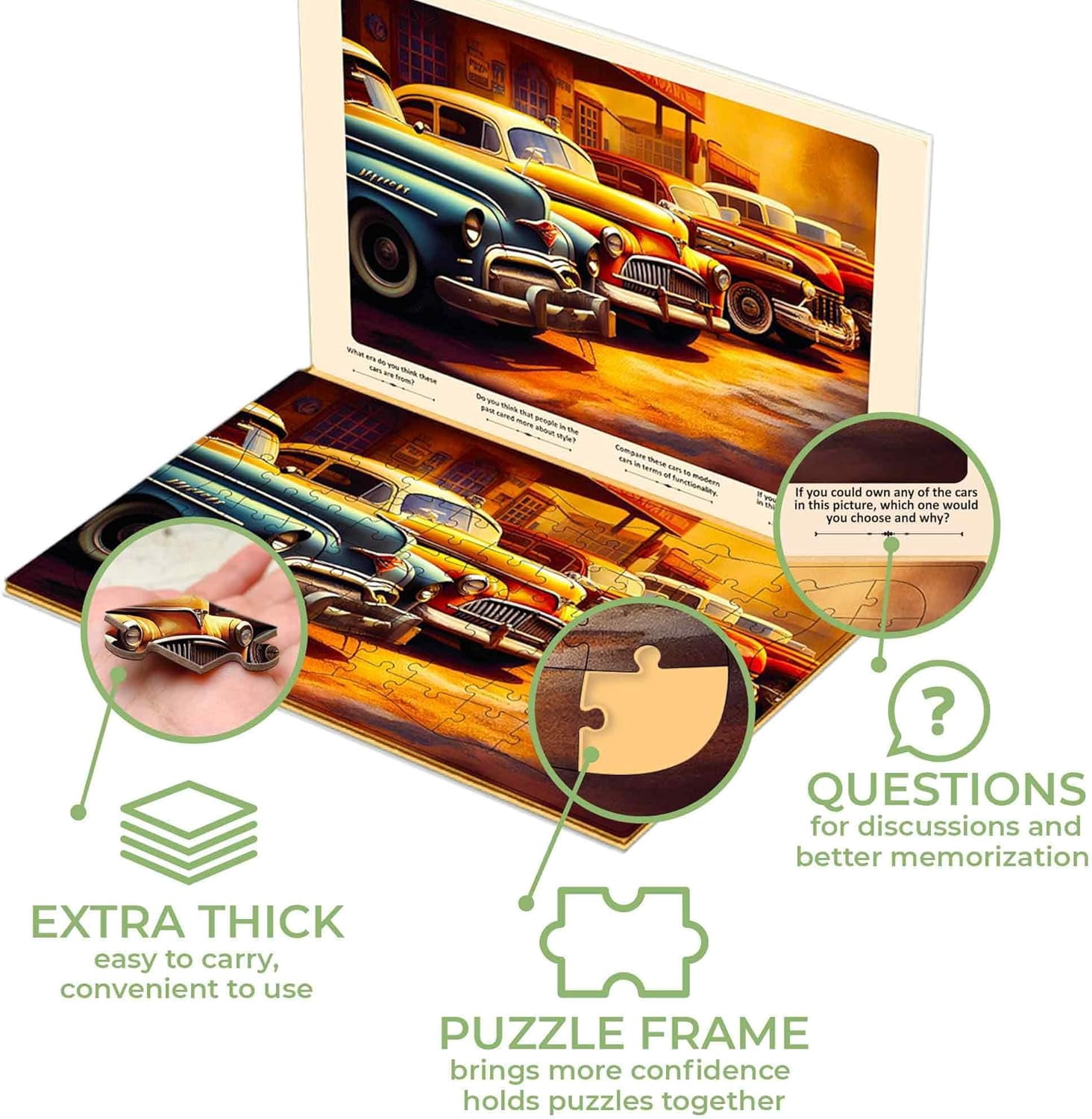 QUOKKA 100 Piece Dementia Activities for Adults -  3 Set Dementia Puzzles for Elderly
