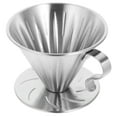 thumbnail image 4 of Stainless Steel Coffee Dripper Handheld Coffee Drip Filter Cup Tea Slag Funnel, 4 of 8