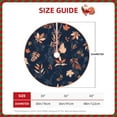 thumbnail image 4 of Kll Autumn Leaves With Blue Christmas Tree Skirt 48",Party Decorations Farmhouse For Christmas Decorations Holiday Party, 4 of 8