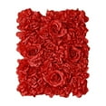 thumbnail image 1 of Paneles decorativos de flores artificiales de seda para decoración de paredes de bodas. yo-rojo, 1 of 7